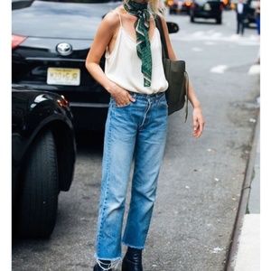 BDG raw hem high waisted cropped denim